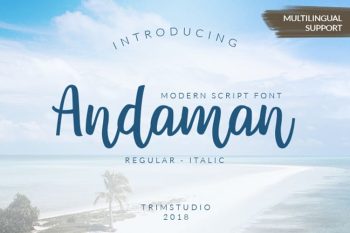 Andaman - Modern Script Font