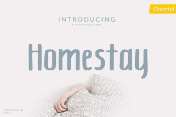 Homestay - Happy Bold Display Font