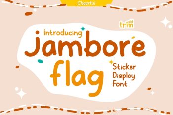 Jambore Flag - Sticker Display Font