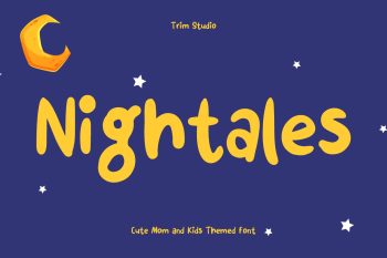 Nightales - Cute Mom and Kids Theme Font