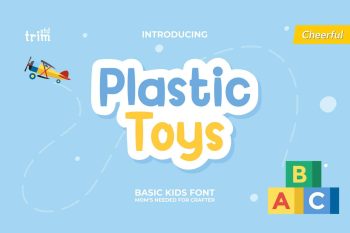 Plastic Toys - Baby Kids Display Font