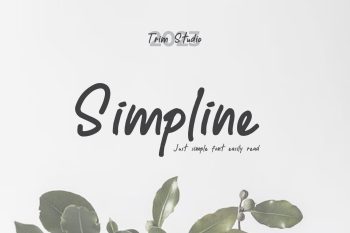 Simpline - Simple Handwritten Font