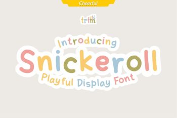 Snickeroll - Playful Display Font