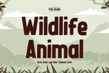 Wildlife Animal - a sharp and cutting-edge typeface