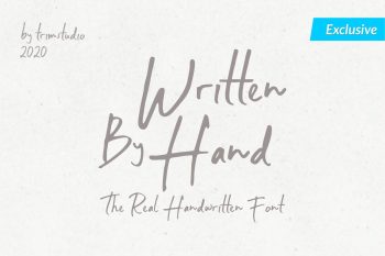 Written By Hand - The Real Handwritten Font